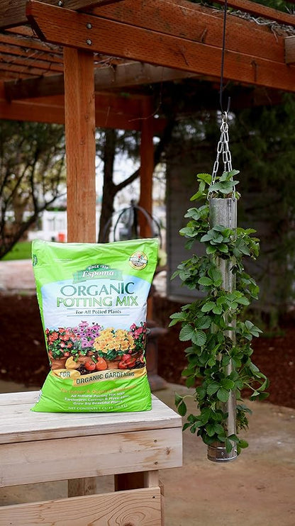 Espoma Potting Mix, Natural & Organic, for Indoor & Outdoor Potted Plants, 8 qt, Pack of 6