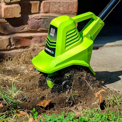 Earthwise Power Tools by ALM TC70020IT 20-Volt 7.5-Inch Cordless Electric Garden Tiller Cultivator & Burpee Bone Meal Fertilizer | Add to Potting Soil | Strong Root Development