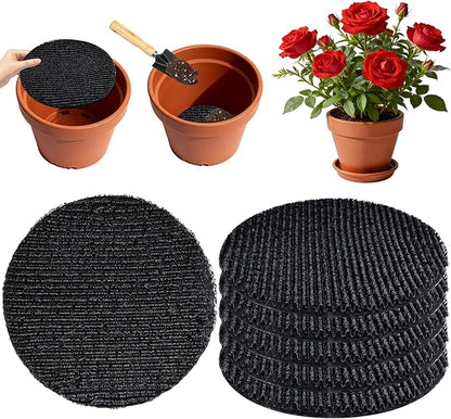 3Pcs Round Pot Mesh Drainage Discs Double Layer Plant Pot Hole Insert Pads Cutable Bonsai Pot Bottom Grid Mat Mesh Reusable for Indoor Outdoor Potted Plant Prevent Soil Loss Keep Roots Healthy 16inch