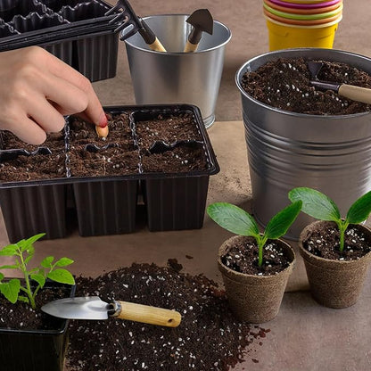 Organic Seed Starter Premium Potting Soil Mix 2qt, All Natural Seed Starter Mix for Fast Germination and Vigorous Seedlings with Strong Root Systems