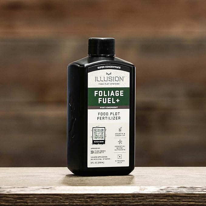 Foliage Fuel+ Fertilizer | All-in-One Food Plot Seed for Deer - 1/4 Acre Coverage