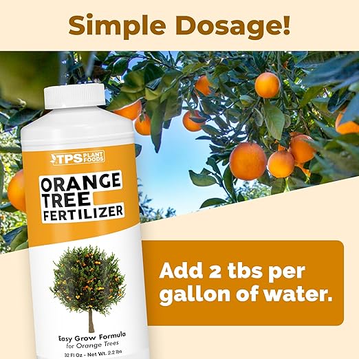 Orange Tree Fertilizer, Complete Liquid Orange Tree Citrus Plant Food, 32 oz (1 Quart)