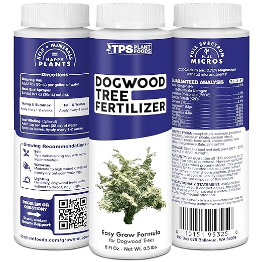 Dogwood Tree Fertilizer, Complete Liquid Dogwood Plant Food, 8 oz (250mL)