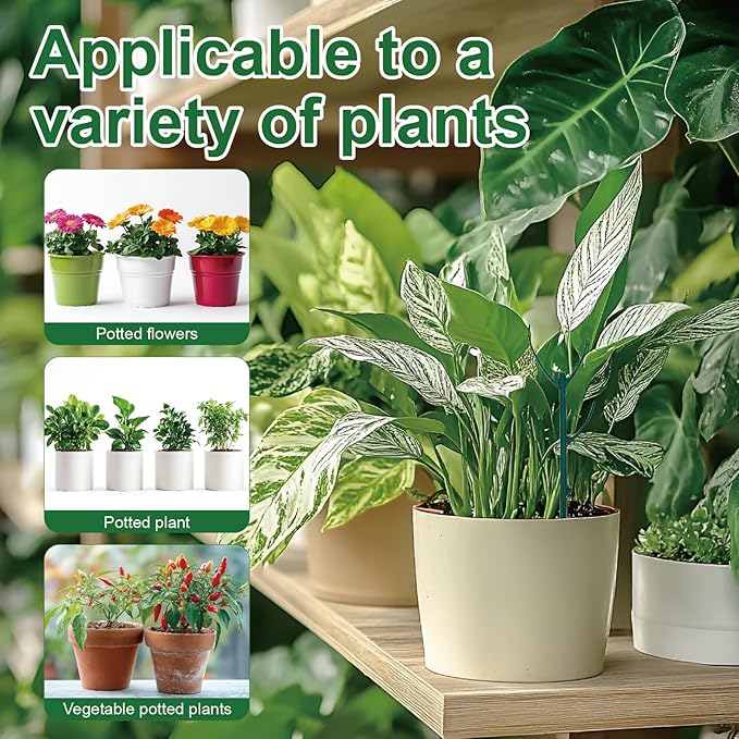 15 Pack Stackable Plant Support Stakes, Climbing Plant Support Pole, Philodendron Garden Stakes for Potted Plants, Plant Holder Stick for Monstera, Pothos