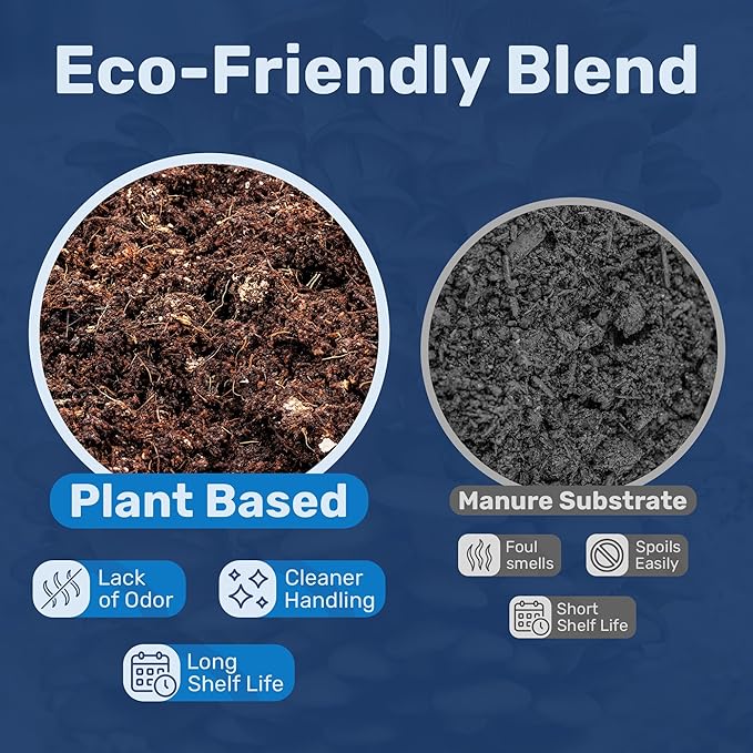 Surfin' Spores Premium Mushroom Substrate - 10 lbs Bulk CVG Blend for Monotub Cultivation - Pasteurized Coco Coir, Vermiculite & Gypsum Mix - Professional Mycologist Formula for Growing Mushrooms