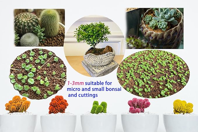 Japanese Super Hard Akadama Bonsai Soil - Extra Small Grain (4lb) | Ideal for Cuttings, Seedling Cultivation, Fine-Rooted Plants