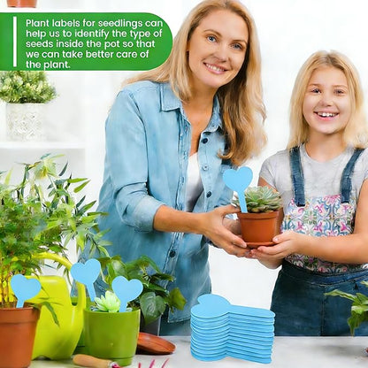 Platic Plant Markers 120PCS Plant Tags with Black Pen Garden Markers for Plants Outdoor Garden Labels Outdoor Waterproof Gardening Essentials Herb Signs Blue Seed Marker Gifts for Gardeners