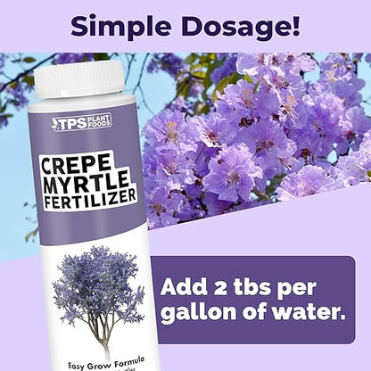 Crepe Myrtle Fertilizer, Complete Liquid Crepe Myrtle Tree Plant Food, 8 oz (250mL)