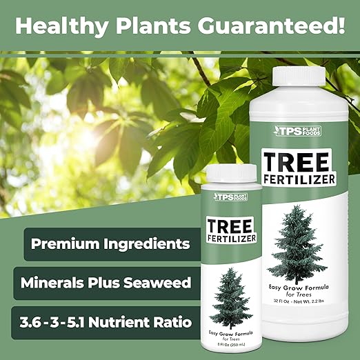 Tree Fertilizer – Liquid Plant Food for Healthy Roots & Foliage in Trees & Shrubs, 1 Gallon
