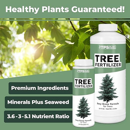 Tree Fertilizer – Liquid Plant Food for Healthy Roots & Foliage in Trees & Shrubs, 1 Gallon