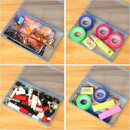 Photo Storage Bag 4x6, 10 Inner Large Photo Storage Box Photo Cases Store up to 1000 Photos, Photo Organizer Cards Craft Keeper with Handle for Photo Puzzles Cards Seed Packets, 5 Colors