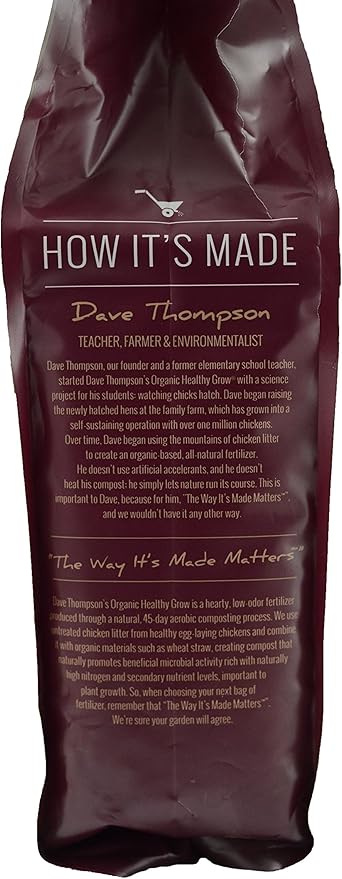 Dave Thompson's Organic Healthy Grow HGR 432 RF6 Rose and Flower Fertilizer, 6 lb