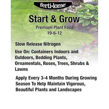 Fertilome (13745) Start & Grow Premium Plant Food 19-6-12 (3.25 lbs.)