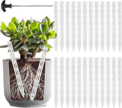 Plant Aeration Tubes for Pots -Root Rot Prevention,Prevent Overwatering for Healthy Roots. Plant Accessories,8.2 Inch Length Suitable for All Types of Flower pots （15+1）
