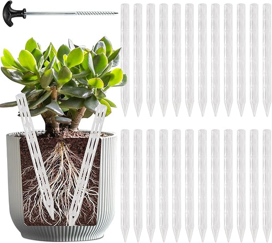 Plant Aeration Tubes for Pots -Root Rot Prevention,Prevent Overwatering for Healthy Roots. Plant Accessories,8.2 Inch Length Suitable for All Types of Flower pots （15+1）