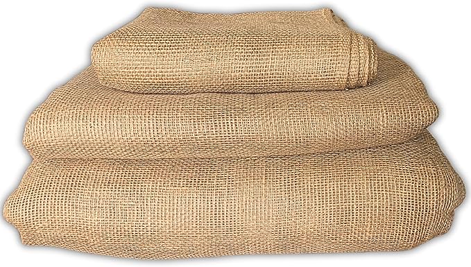 Burlap Fabric Roll 45" x15' | Versatile Material for Plant Cover, Placemats, Tree Wrap, Sackcloth Projects, and Table Runner