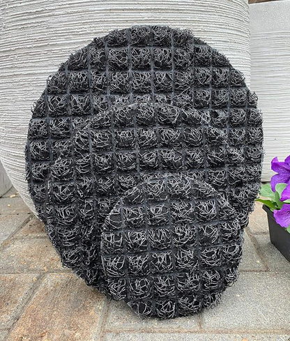3D Mesh Planter Pot Drainage Insert Disc – Made in USA – Keeps Soil in, Lets Water Drain Out – Cleaner, Lighter Alternative to Gravel for Indoor & Outdoor Planters (9" – 2 Pack)