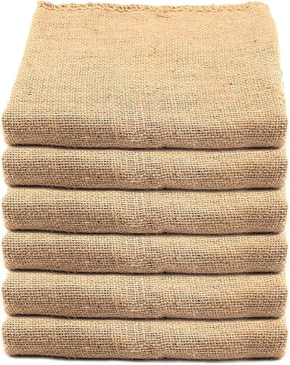 KEILEOHO 6 Pack 40 X 24 Inch Burlap Bags, Planting Growing Bag, Large Potato Sack, Burlap Bag for Vegetables Gardening, Large Food Grade Burlap Sacks for Gardening