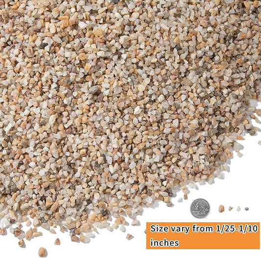 5lb Mixed Sand Rocks Pebbles Pumice Potting Soil Amendment Succulent Cactus Bonsai Gritty Rock Decorative Gravel for Succulents, Bonsai, Vase Fillers,Terrarium Plants