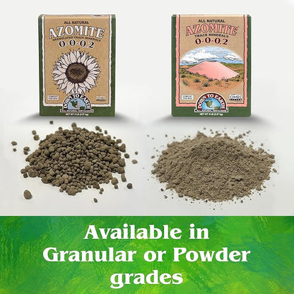 Down To Earth All Natural Fertilizers Organic Azomite Granulated Trace Minerals - Essential Minerals for Improving Plant Growth 0-0-0.2, 5lb