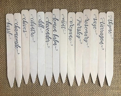 14-Pack! Culinary Herbs Farmhouse Decor Outdoor Indoor Kitchen Herb Garden Stakes, Christmas Stocking Stuffers, Plant Labels, Plant Tags, Garden Markers, Garden Gifts, Holiday Stocking Stuffers,