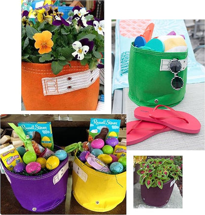 BloemBagz Classic Line Planter, 2 Gallon, Tequila Sunrise
