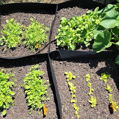 Fabric Garden Bed, 3 x 6 Feet, 8 Grid Planter Box, 128 Gallon Raised Bed for Vegetables and Flowers