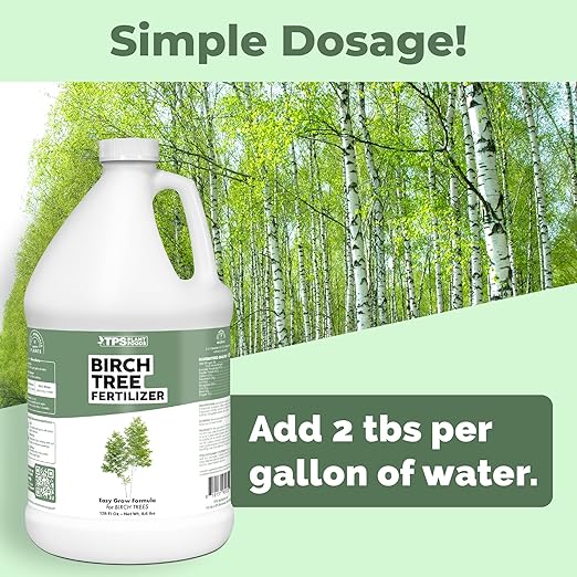 Birch Tree Fertilizer for Birch Trees, Works Great for River Birch, Paper Birch, and Silver Birch, Liquid Fertilizer by TPS Plant Foods, 1 Gallon (128 oz)