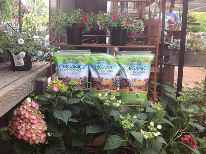 Espoma Potting Mix, Natural & Organic, for Indoor & Outdoor Potted Plants, 8 qt, Pack of 6