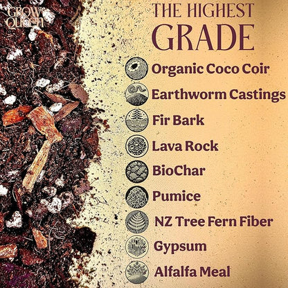 Craft Aroid Potting Mix- Elite Alocasia, Philodendron, Monstera Soil Mix, Chunky, Well Draining Potting Soil for Indoor Plants, All Tropical Plants & Houseplants, Peat Free 12QT