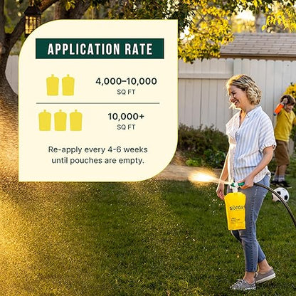 Sunday Lawn Kickstart Fertilizer, 42.3oz, 2 Pack - Fertilizer for Grass Improvement - Includes Universal Sprayer Attachment - Covers Up to 10,000 Sq Ft - Easy Application in 15 Minutes or Less