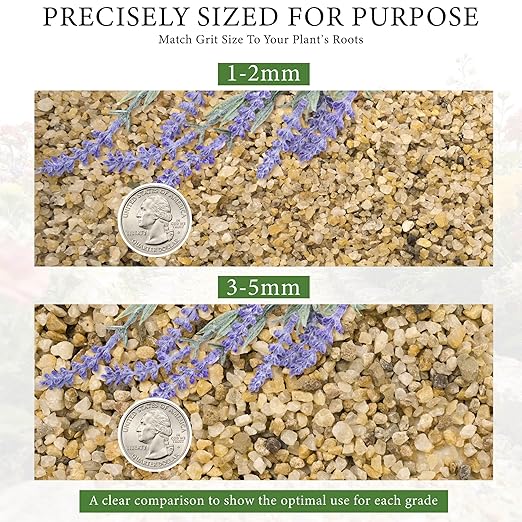 8LB Horticultural Sand for Succulents and Cactus Soil, 1-2mm Natural Coarse Sand for Plants, Multi-Purpose Silica Horticultural Grit for Aquarium, Vase Filler, Fire Pit & Garden Decor
