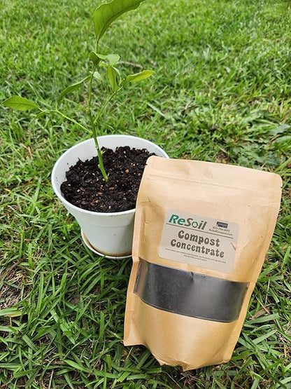 ReSoil Compost Concentrate – Organic Soil Booster & Natural Fertilizer Alternative, Loaded with Beneficial Microbes (24 oz)