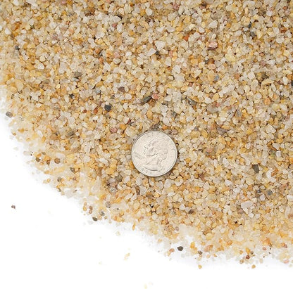 Mr. Fireglass Natural Silica Sand for Fire Pits, Fireplaces, Garden and Landscape Decoration, Fireproof Base Layer Fire Sand Gas Fire Pits Filler Under Lava Rock or Fire Glass (14-20 Mesh,10 Pounds)