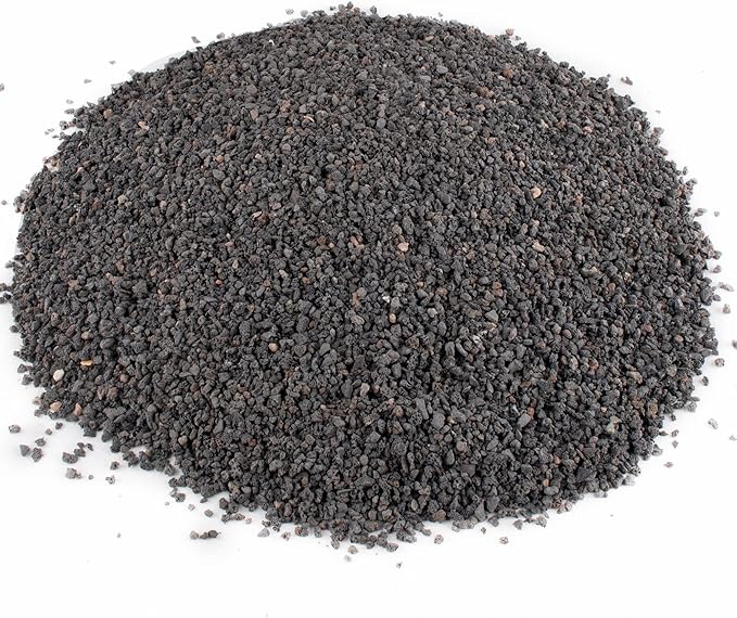 7lb Black Lava Rock for Plant, 1/8-1/4 inch Horticultural Volcanic Rock Soil for Decorative Landscaping Bonsai, Cacti, Succulents Plants Top Dressing for Release Excess Water