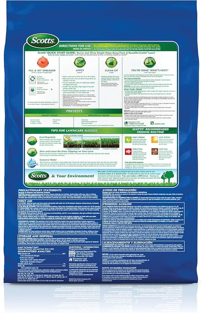 Scotts Turf Builder Halts Crabgrass Preventer with Lawn Food - Pre-Emergent Weed Killer, Lawn Fertilizer, 14,000 sq. ft., 37.38 lb.