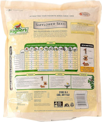 Wagner's 57075 Safflower Seed Wild Bird Food, 5-Pound Bag (Pack of 2)