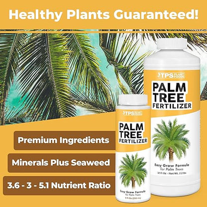 Palm Tree Fertilizer for All Palms and Ferns, Liquid Plant Food, 32 oz (1 Quart)