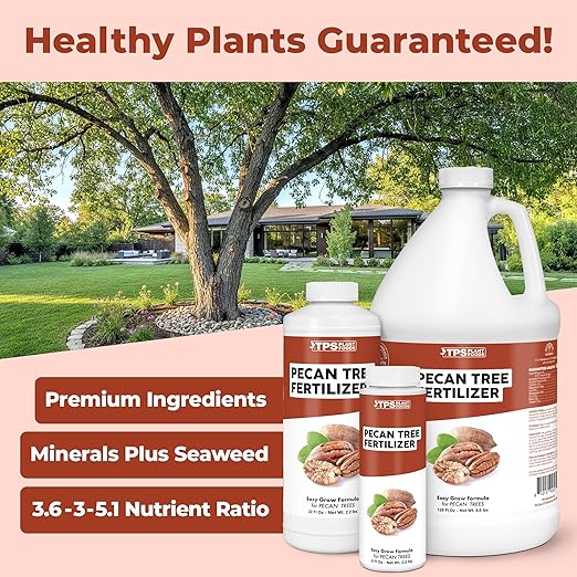 Pecan Tree Fertilizer for Pecan Trees, Supports Strong Growth and Hearty Nuts in All Varieiteis of Nut Trees, Liquid Fertilizer by TPS Plant Foods, 1 Gallon (128 oz)
