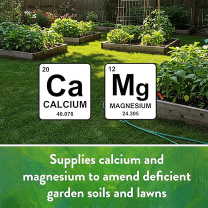 Down To Earth All Natural Fertilizers Organic Prilled Dolomite Lime - Calcium Magnesium Carbonate Raises Soil pH for Vegetable Gardens, 5 lb