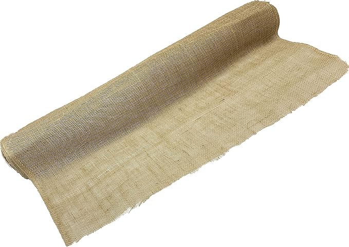 AAYU 36" × 16-Yards Multipurpose Burlap Fabric roll Eco-Friendly | Disposable Jute Planter Liner | Garden Weed Barrier Heavy 7oz | Frost Guard Seed Cover, Wedding Table Runners Home, Party, Decor