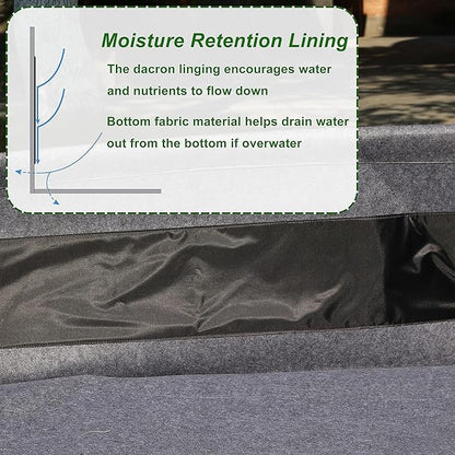 Gardzen Raised Garden Bed - Planter Box, NO-Till Living Soil Fabric Grow Bed (No Frame Included)