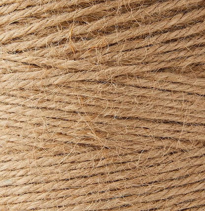 Rayher 4200331 Jute Twine 3Ply, Jute String for Craft, Floristry and Decorations, Diameter 3.5 mm, Length 280 m, Natural