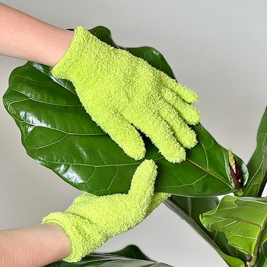 Plant Parent Houseplant Care Kit - Fertilizer, Organic Leaf Wellness, Microfiber Gloves for Plants