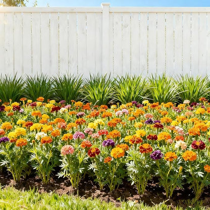 1000+ Marigold Seeds for Planting, Mixed Color Marigold Seeds Heirloom Garden Flower, Flower to Plant Open Pollinated Annual Flowers for Vibrant Annual Blooms Pots Outdoor Garden