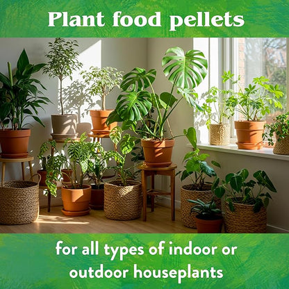 Down to Earth All Natural Fertilizers Indoor Houseplant Plant Food Pellets - Dust and Odor Free 8-3-1, 8 oz
