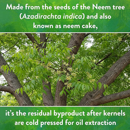 Down To Earth All Natural Fertilizers Organic Neem Seed Meal, Plant Food for Vegetable Gardens and Raised Beds 6-1-2, 5 lb