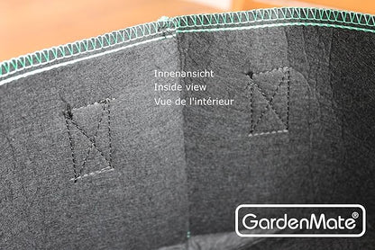 GardenMate 3-Pack 8 gallons Soft-Sided Plant pots – Grow Bags with Soft Felt-Like Texture That Promote air Root Pruning