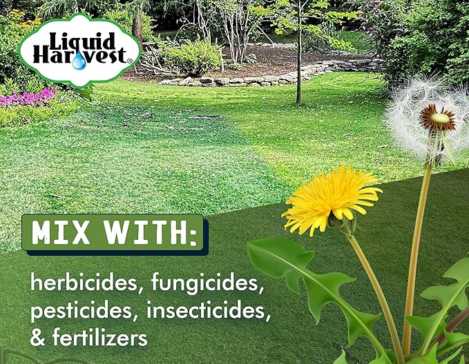 Liquid Harvest Lazer Green Concentrated Spray Pattern Indicator - 1 Gallon (128 Ounces) - Perfect Weed Spray Dye, Herbicide Dye, Fertilizer Marking Dye, Turf Marker and Herbicide Marker
