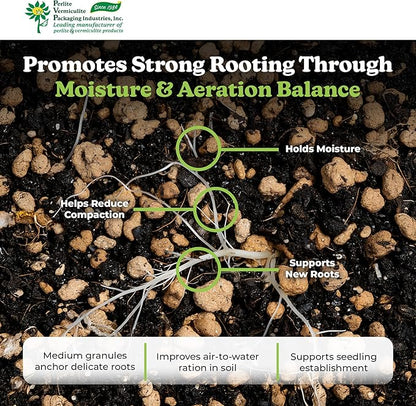 PVP Medium Vermiculite – Professional Grade – Excellent Soil Conditioner - Medium Granule – 103 Quarts - 4 Cubic Foot